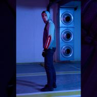 Motorcycle sweatshirt SPIDI HOODIE NET GRAY/BLUE