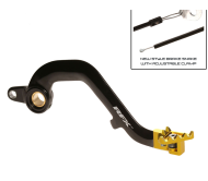 Manetă frână spate RFX Pro FT (negru/galben) - Suzuki RM250 01-08