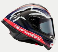 Κράνος ALPINESTARS Supertech R10 Team Μαύρο/Καρμπουράκι/Μπλε/Λευκό