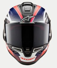 Κράνος ALPINESTARS Supertech R10 Team Μαύρο/Καρμπουράκι/Μπλε/Λευκό
