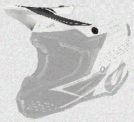 Vizor pentru casca O'NEAL 5SRS CASCA POLIACRILIT TRACE NEGRU/ALB