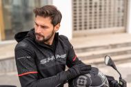 Jachetă motociclistă impermeabilă SHIMA DRIFT + Men Negru + protecție spate