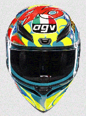 Motorcycle helmet AGV K1 S ROSSI MUGELLO 1999