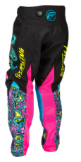 Pantaloni de motocross pentru copii FLY RACING Kinetic Mutant - Negru/multicolor