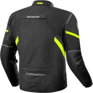 Спортно туристичеко мото яке 4 сезона SHIMA RUSH 2 Black/Fluo протектор за гръб