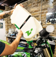 Fuel bottle RACETECH R15 Gas Can - Quick Fill (Green)