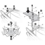 Монтажен комплект за куфари SHAD TOP MASTER SYM CRUISYM 300i '18