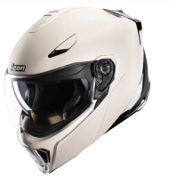 Κράνος ICON Threshold™ με δυνατότητα αναδίπλωσης σε σταθερή κατάσταση, ΛΕΥΚΟ