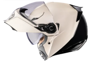 Κράνος ICON Threshold™ με δυνατότητα αναδίπλωσης σε σταθερή κατάσταση, ΛΕΥΚΟ