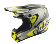 Mотокрос каска TROY LEE DESIGNS GP Pro Crossover - Grey/Yellow