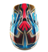 Mотокрос каска TROY LEE DESIGNS SE5 Carbon Lowrider - Grey/Multi