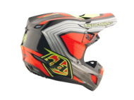 Mотокрос каска TROY LEE DESIGNS SE5 Composite Stripes - Black/Infra Red