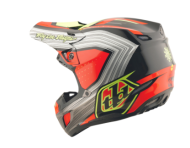 Mотокрос каска TROY LEE DESIGNS SE5 Composite Stripes - Black/Infra Red