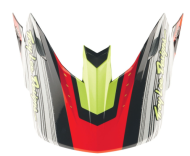 Козирка за каска TROY LEE DESIGNS SE5 Carbon Stripes - Black/Infra Red