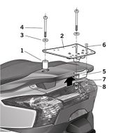 Κιτ τοποθέτησης για βαλίτσες SHAD TOP MASTER KYMCO SUPER DINK/DOWNTOWN 125 '09