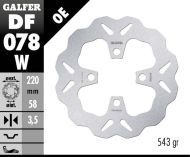 Disc frana fata Galfer WAVE FIXED 220x3.5mm DF078W