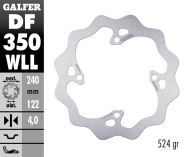 Заден спирачен диск Galfer WAVE FIXED SOLID 240x4mm DF350WLL
