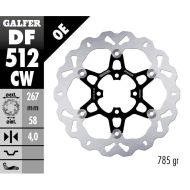 Плаващ преден спирачен диск Galfer WAVE FLOATING COMPLETE (C. ALU.) 267x4mm DF512CW