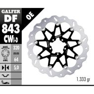 Disc frana fata flotant Galfer WAVE FLOTANT COMPLET (C. ALU.) 320x5mm DF843CWD