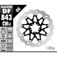 Disc frana fata flotant Galfer WAVE FLOTANT COMPLET (C. ALU.) 320x5mm DF843CWI