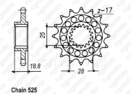 Σετ αλυσίδας και γραναζιού REGINA BMW F800 GS 08-10