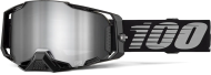 Motocross goggles 100% ARMEGA BLACK/MIRROR SILVER