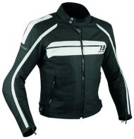 Кожено яке за мотор A-PRO SBK WHITE