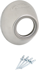 Резервна капачка FMF ENDCAP TI/PC4/Q4 S/S SLSH