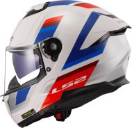 Motorcycle Helmet LS2 FF808 Stream II Vintage White/Blue/Red
