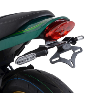 Suport pentru plăcuța de înmatriculare R&G RACING - Negru Kawasaki Z650RS