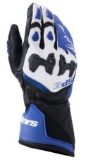 Кожени ръкавици ALPINESTARS SP-9 BLUE/NAVY/WHITE