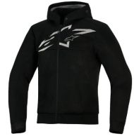 Motorcycle sweatshirt ALPINESTARS HOODIE CHROME SUPERAIR BLACK/GRAY/WH