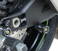 Μαύρα μπομπίνα R&G RACING για Kawasaki ZX-10R με βάσεις στήριξης
