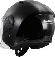 Cască de scuter LS2 OF616 AIRFLOW II NEGRU SOLID LUCIOS