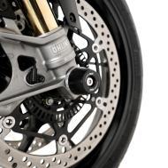 Axle Crash Plugs R&G RACING Fork Protection Black Aprilia Tuono 1100 V4 Factory 25-26