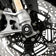 Axle Crash Plugs R&G RACING Fork Protection Black Aprilia Tuono 1100 V4 Factory 25-26