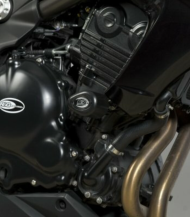 Dopuri de protecție R&G RACING Aero Crash Protectors Negre Kawasaki ER-6 N 12-16