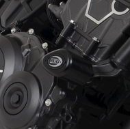 R&G RACING Aero Crash Protectors (Non-Drill Kit) - Black Honda CB1000R