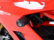 Crash plugs R&G RACING Aero Crash Protectors Black Non Drill Kit Ducati Supersport