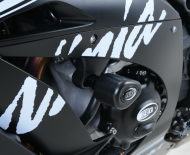 Crash pads R&G RACING Crash Protector Kit Black Kawasaki ZX-10R