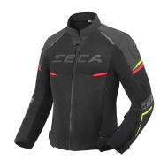 Текстилно яке SECA AIRFLOW III BLACK/RED/FLUO