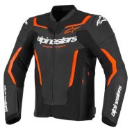 Кожено яке ALPINESTARS GP FORCE V2 BLACK/RED FLUO