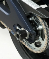 Crash plugs for axle R&G RACING Swingarm Protection Black Suzuki GSX-R600/750/1000