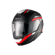 Κράνος NEXX X.TR QUANTA ΜΑΥΡΟ ΚΟΚΚΙΝΟ ΜΑΤ