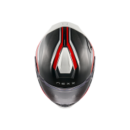 Κράνος NEXX X.TR QUANTA ΜΑΥΡΟ ΚΟΚΚΙΝΟ ΜΑΤ