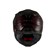 Κράνος NEXX X.WST3 LAVA CARBON ΚΟΚΚΙΝΟ
