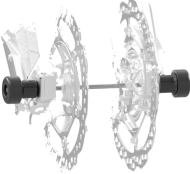 Προστατευτικά πιρουνιού R&G RACING - Μαύρα Honda XL 750 Transalp 23-26