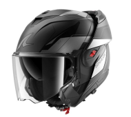 Modular helmet SHARK OXO MEKARIUM MAT BLACK/GREY
