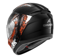 Helmet SHARK RIDILL 2 SPEED-VIB MAT BLACK/ORANGE