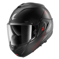 Modular helmet SHARK OXO SP LYNE MAT BLACK/RED
